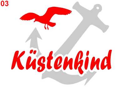 Aufkleber Küstenkind